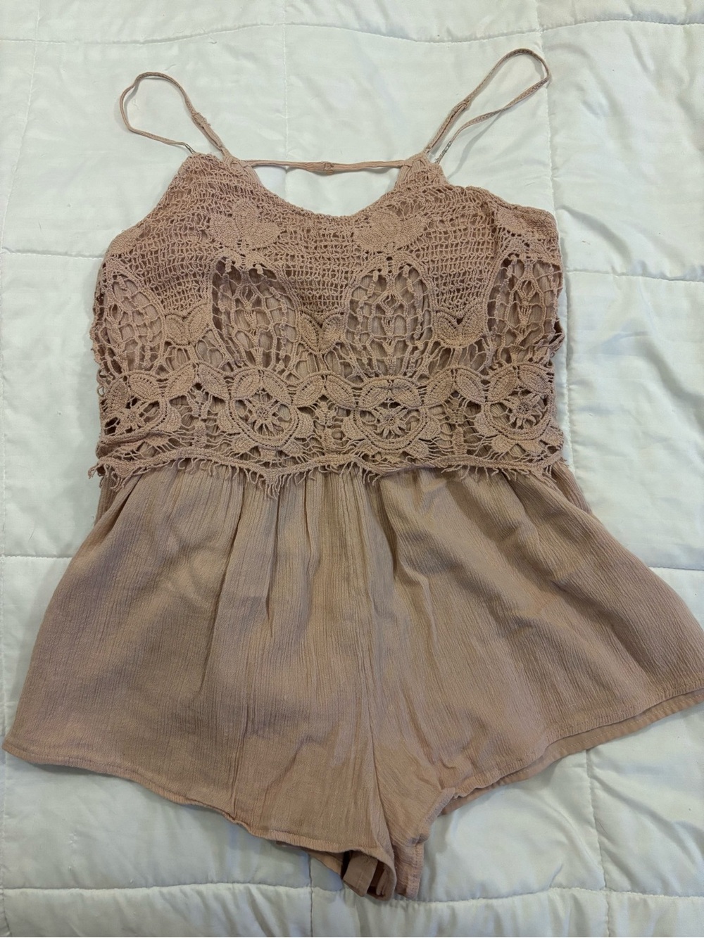 American Eagle Crochet Romper